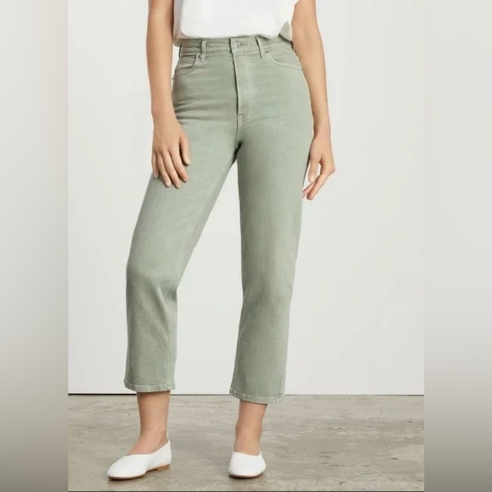 Everlane “Way High Jean” in Aqua Grey